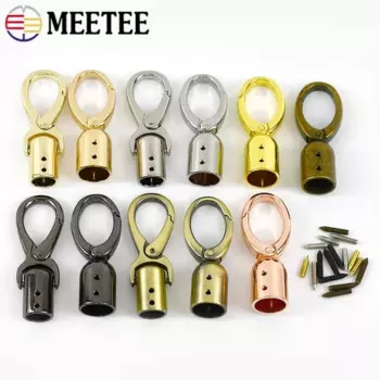 5/10Pcs Metal Buckles Handbag Handle Screw Hang Clasp Strap Stopper Cord Buckle Hooks Connector Carabiner for Bag Accessories