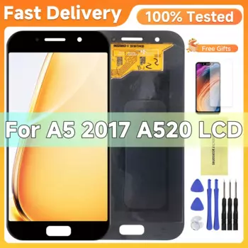 5,2 "Для Ori A520 Дисплей для Samsung Galaxy A5 2017 A520 ЖК-дисплей с дигитайзером сенсорного экрана в сборе, запасные части