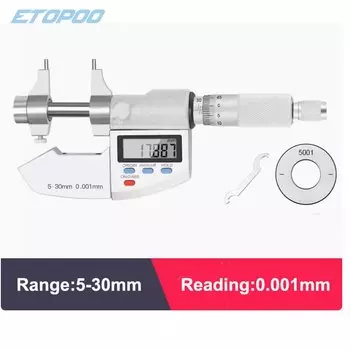 ETOPOO Цифровой внутренний штангенциркуль 5-30/25-50/50-75/75-100 мм