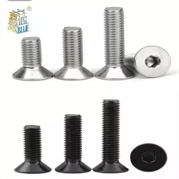 JARBLUE Винты с шестигранной головкой и потайной головкой с плоской головкой M2-M8