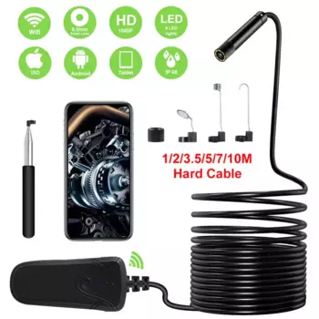 5,5 мм 5MP 1920X1080P беспроводной WIFI эндоскоп осмотр CMOS бороскоп для iphone и android ручной эндоскоп 3в1 USB отоскоп