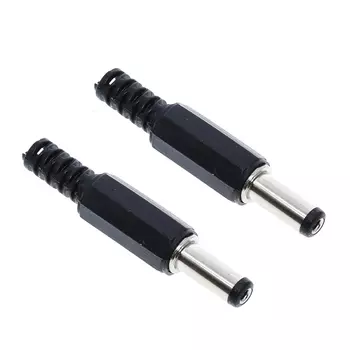 5,5 мм x 2,1 мм 5,5x2,1 Разъем питания постоянного тока + TZT Женская металлическая розетка для монтажа на панели Разъемы постоянного тока Адаптер