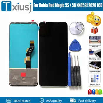 5,5 "OEM для ZTE Nubia NX659J LCD кодирующий преобразователь сенсорного экрана в сборе для ZTE Nubia Red Magic 5S / 5G 2020, Замена ЖК-дисплея