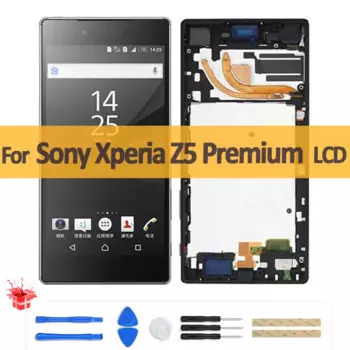 5,5 "Оригинальный ЖК-дисплей для Sony Xperia Z5 Premium ЖК-дисплей Z5 Plus E6853 E6883 сенсорный экран дигитайзер в сборе Z5P ЖК-дисплей с рамкой
