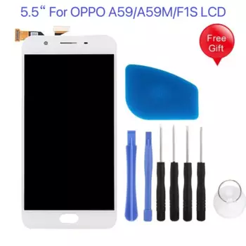 5,5 "Оригинальный ЖК-дисплей для OPPO A59 A59M, дисплей для OPPO F1S кодирующий преобразователь сенсорного экрана в сборе, замена детской модели, протестирован на ремонт