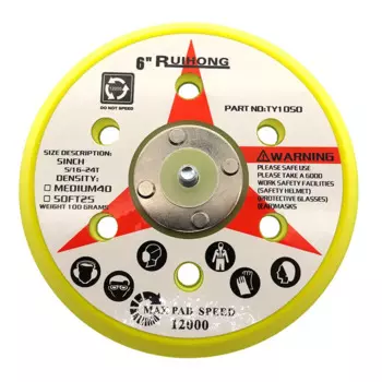 5-6 дюймов шлифовальный круг, виниловая клейкая основа PSA, резьба 5/16-24 для орбитальной шлифовальной машинки двойного действия, полировщика, деревообработки, автомобиля