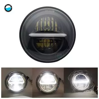 5,75-дюймовая круглая фара 5-3/4-дюймовая светодиодная фара DRL для моделей Softail Dyna и Sportster.