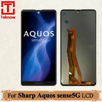 5,8-дюймовый ЖК-дисплей для Sharp Aquos sense5G, ЖК-дисплей, преобразователь сенсорного экрана в сборе, замена для Sharp Aquos sense 5G SHG03 LCD