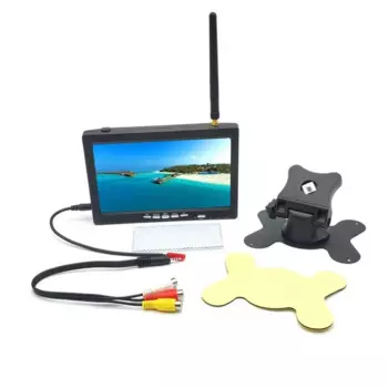 5,8G 48CH 7-дюймовый TN FPV монитор 1024*600 TFT ЖК-экран постоянного тока 7-16 В для радиоуправляемого передатчика и радиоуправляемого дрона