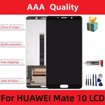 5,9 "100% Оригинальный ЖК-дисплей для Huawei Mate 10, ЖК-дисплей, сенсорный экран, сменная панель для Huawei Mate10 ALP L29 L09 L00, ЖК-дисплей