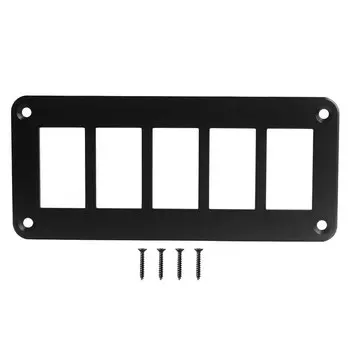 5 клавиш Универсальный клавишный переключатель рамка кронштейн крепление для приборной панели алюминиевый корпус для автомобиля лодки RV мотоцикла прицепа