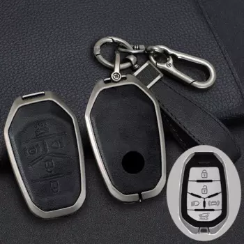 5-кнопочный чехол для автомобильного дистанционного ключа из цинкового сплава, чехол для Ssangyong Rexton Y400 Y450 G4 2021 2022, защитный держатель без ключа, брелок