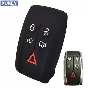 5-кнопочный силиконовый автомобильный пульт дистанционного управления, чехол для Jaguar XK XF XJ8 XK8 XRR, защитный держатель для кожи 2007-2011 2012 2013