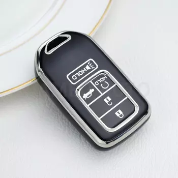 5 кнопок из ТПУ, автомобильный смарт-брелок без ключа, чехол для Honda Civic Accord Pilot CRV 2015 2016 2017 2018