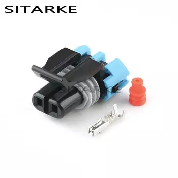 5 комплектов, 2-контактный автомобильный уплотнительный ящик, датчик температуры воды, соединительная линия, штекер корпуса для Buick Lacrosse Excelle 12052641 12162000