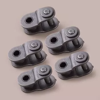 5 комплектов 520 роликовая цепь, смещение звеньев коленчатого вала, полузвено, стальная цепь для мотоцикла, подходит для серии Pro 520, цепь без уплотнительного кольца