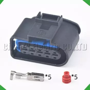 5-контактный автоматический водонепроницаемый разъем MAF, вилка массового расхода воздуха, жгут проводов 1J 0973999 A для VW Jetta Golf MK4 Beetle TDI ALH Audi TT