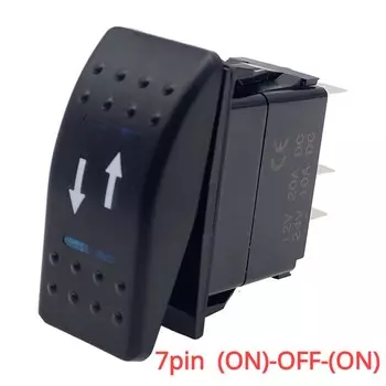 5-контактный морской переключатель SPST(ON)-OFF клавишный переключатель автомобильный переключатель для лодки и грузовика с двойной подсветкой искусственная кожа синий цвет