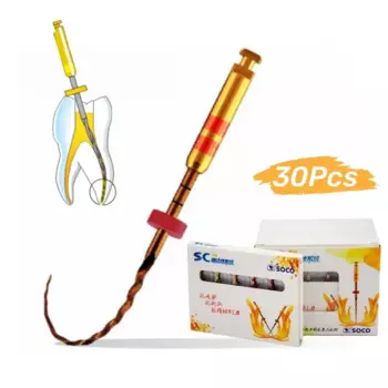 5 коробок SOCO PRO Dental Niti возвратно-поступательные напильники, напильники для корневого канала, жаропрочные вращающиеся напильники, максимальная эффективность резки