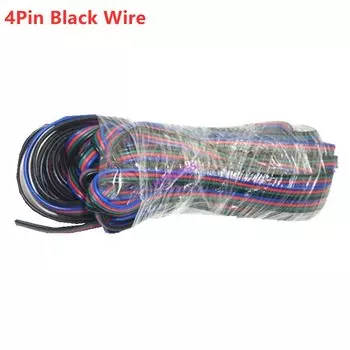 5 м-100 м 22awg 2Pin 3pin 4pin 5pin 6pin Удлинитель электрический провод 5050 3528 RGB RGBW RGBWW RGBCCT Светодиодная лента удлинитель кабеля