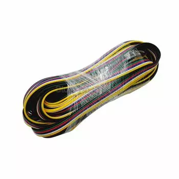 5 м 10 м 20 м 30 м 50 м 100 м 6-контактный 6-контактный 6-канальный Удлинительный кабель провод шнур светодиодный разъем 22AWG для светодиодной ленты RGB CCT