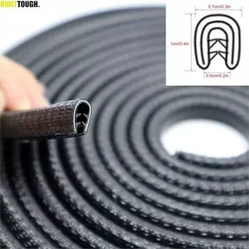 5 м/16 футов, универсальная защита от царапин на край двери автомобиля, уплотнительная лента, капот двигателя, отделка крышки багажника, резиновое уплотнение, защитное украшение