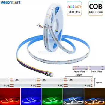 veromount RGB CCT COB светодиодная лента 5м