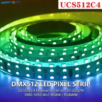 Veromount 5м DMX512 RGBWW/RGBCW Светодиодная лента 5050