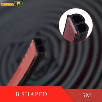 5 м уплотнительная лента для двери автомобиля B-образная наклейка, крышка двигателя багажника, отделка края окна, литье, изоляционная резиновая уплотнительная лента, полая