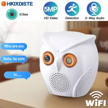 5-мегапиксельная HD-камера видеонаблюдения, Wi-Fi, внутренняя бесконтактная умная IP-камера, домашняя камера видеонаблюдения, радионяня, обнаружение человека, приложение ICSEE