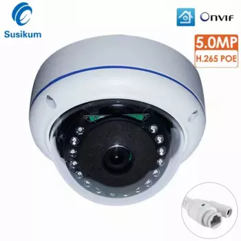 5-мегапиксельная IP-камера видеонаблюдения POE «рыбий глаз» для помещений, объектив 1,7 мм, широкий угол обзора 180 градусов, 5 МП, 4-мегапиксельная купольная камера видеонаблюдения