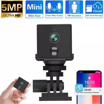 5-мегапиксельная Wi-Fi мини-камера PIR для обнаружения человека, встроенный аккумулятор 3000 мАч, видеокамера видеонаблюдения, видеорегистратор