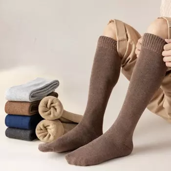 5 пар, мужские хлопковые носки до колен