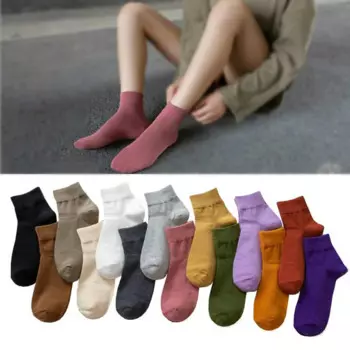 5, пара/лот, новые женские носки, повседневные короткие женские носки