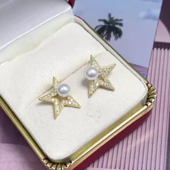 5 парт/лот серьги из серебра с драгоценными камнями