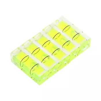 5 Pieces Mini Bubble Spirit Level 10x29mm Picture Hanging Small Square Levels Bubble Home Decoration Level Durable 367D