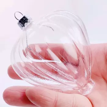 5 шт. стеклянные новогодние шары GrandFlavor 85*75 мм