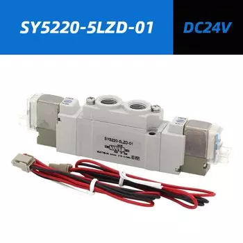 5-портовый 2-портовый электромагнитный клапан SMC SY3220 SY5220 SY7220-4LZD/5LZD/6LZD Нормально закрытый внутренний пилотный клапан автоматизации