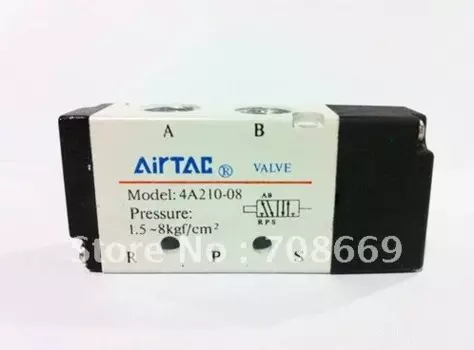 5-позиционный 2-позиционный одновоздушный пневматический клапан BSPT 1/4 дюйма 4A210-08