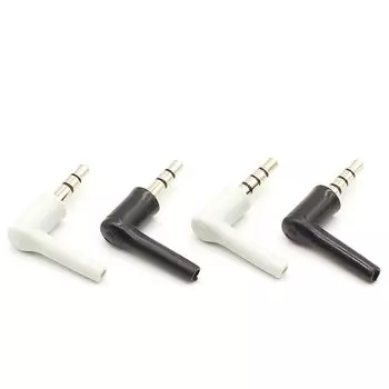 FAMCDI Аудиоразъемы 3.5 мм черные и белые
