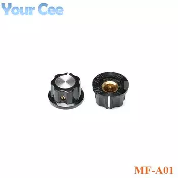 5 шт./1 шт. крышка ручки потенциометра MF-A01 MF-A02 MF-A03 MF-A04 MF-A05 колпачки поворотного переключателя 6 мм для RV24 3590S WHT118 WXD3