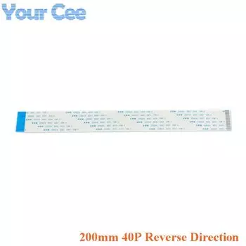 5 шт. 40 контактов 200 мм длина обратное направление 0,5 мм Шаг FFC FPC TTL ленточный кабель гибкий для сенсорной панели камеры коврик для мыши