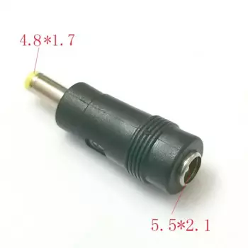 5 шт. 4,8x1,7 мм гнездовой разъем, переходники для 5,5 2,1 или 5,5 2,5 мм Штекерный адаптер питания