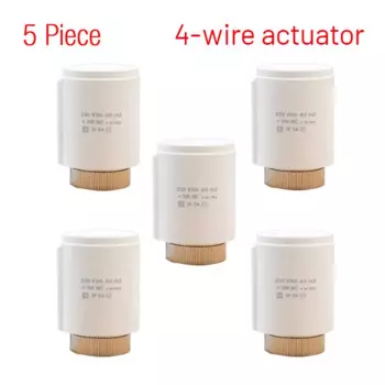 (5 шт.) 4-проводной термопривод-230 вольт термопривод для точного контроля нагрева-радиальный нагревательный коллектор для пола
