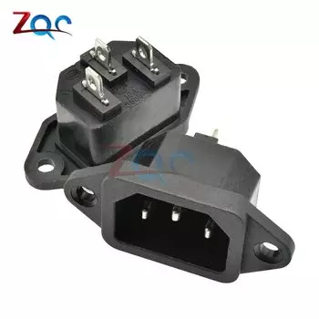 5 шт., адаптер питания переменного тока, 250 В, 10 А