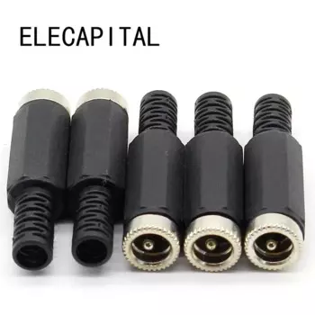 5 шт. Адаптер разъема питания постоянного тока ELECAPITAL 2.1mm x 5.5mm