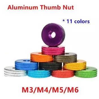 5 шт. Анодированные гайки для большого пальца Angooter M3 M4 M5 M6