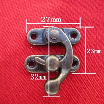 5 шт. античный бронзовый железный замок HUXUAN