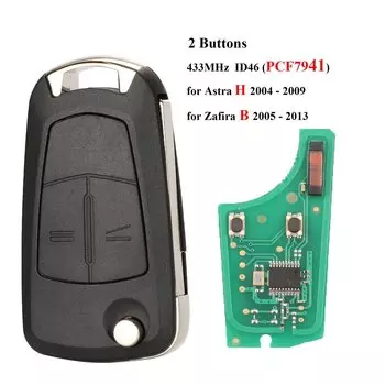 5 шт. автомобильный пульт PCF7941/PCF7946 ключ Костюм для Opel/Vauxhall Astra H 2004-2009 Zafira B 2005-2013 PCF7946 для Vectra C 2002-2008