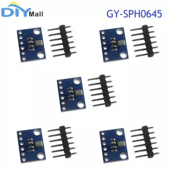5 шт., цифровой модуль датчика звука I2S ISS интерфейс MEMS, микрофон SPH0645LM4H для Arduino